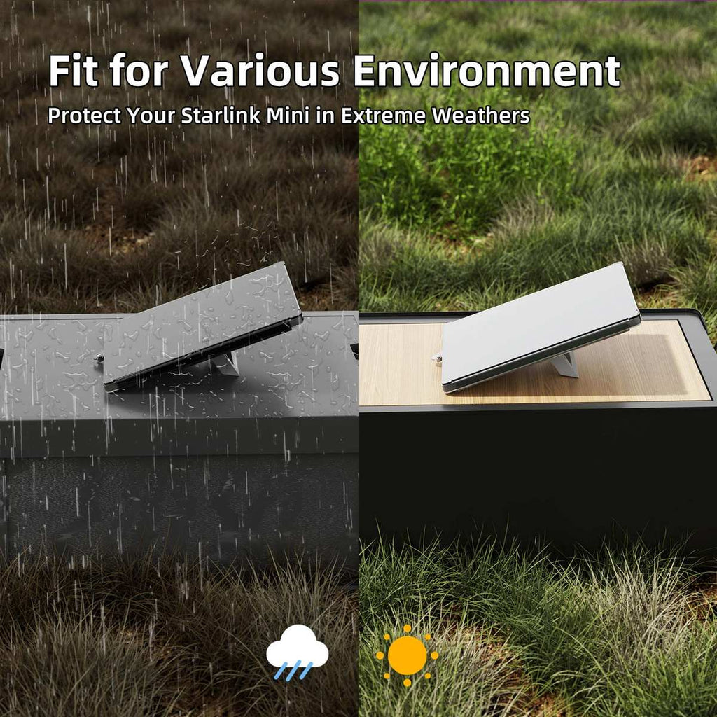 Premium Transparent PC Protective Cover for Starlink Mini Outdoor Case Starlink Mini case with Shockproof Design