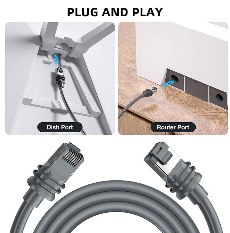 75ft 100ft 150ft Starlink Water Proof Cable For V3 Standard kit