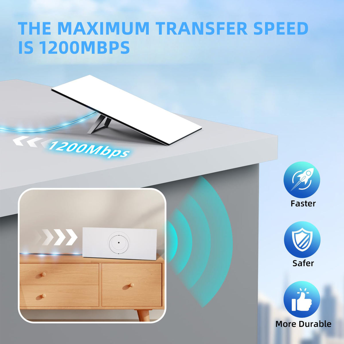 75ft 100ft 150ft Starlink Water Proof Cable For V3 Standard kit