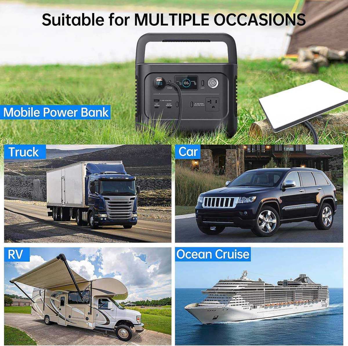 For Starlink Mini Car Charger DC Power Cable Cigarette Lighter 12V-48V with Digital Display Durable USB-C 140W USB-A 35W Ports